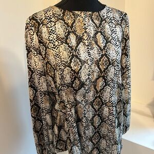 NWOT The Limited snake print top